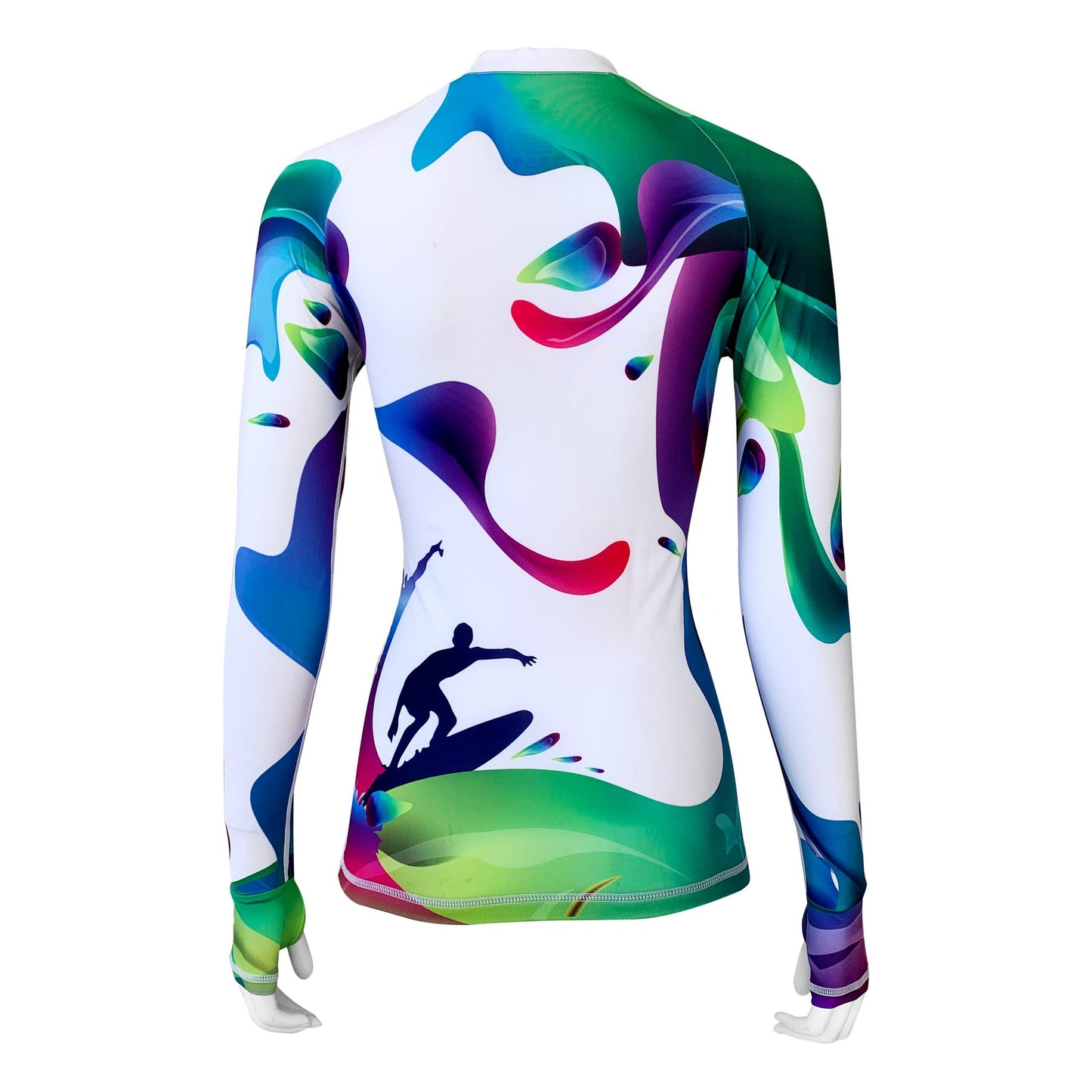 Long Sleeve Rash Guard for Women UPF 50+ | Rainbow