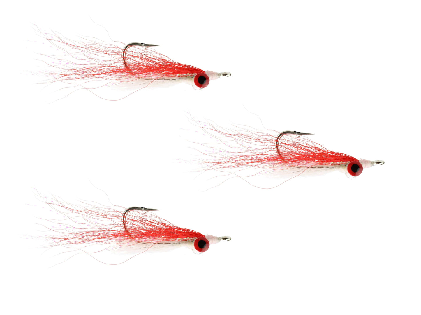 Wild Water Fly Fishing Red Clouser Minnow, Size 1/0 (Qty 3) | SendIt Sailing