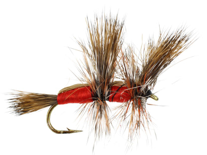 Wild Water Fly Fishing Red Double Humpy, Size 10 (Qty 6) | SendIt Sailing