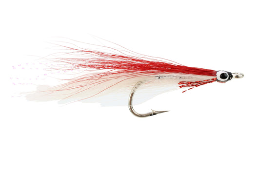 Wild Water Fly Fishing Red and White Deceiver, Size 2 (Qty 3) | SendIt Sailing