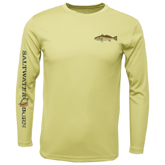 Clean Redfish Long Sleeve UPF 50+ Dry-Fit Shirt