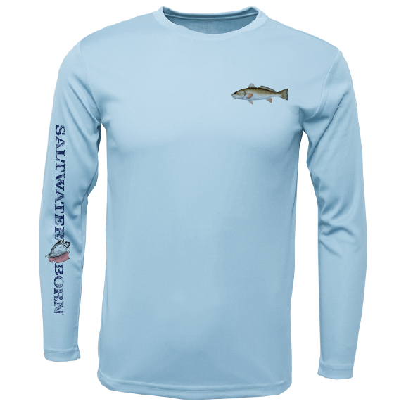 Clean Redfish Long Sleeve UPF 50+ Dry-Fit Shirt
