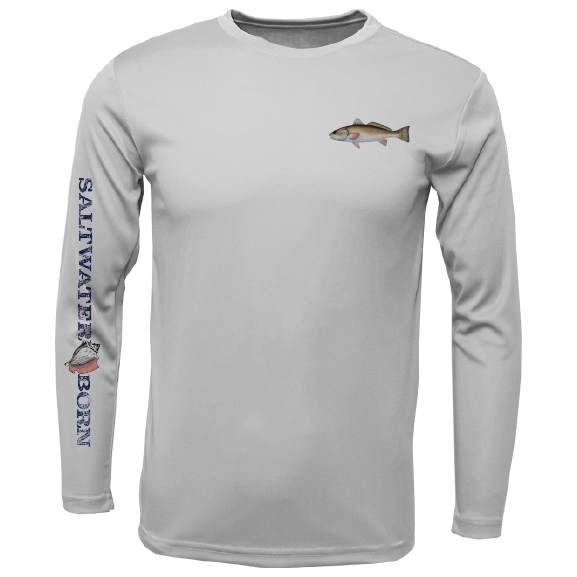 Clean Redfish Long Sleeve UPF 50+ Dry-Fit Shirt