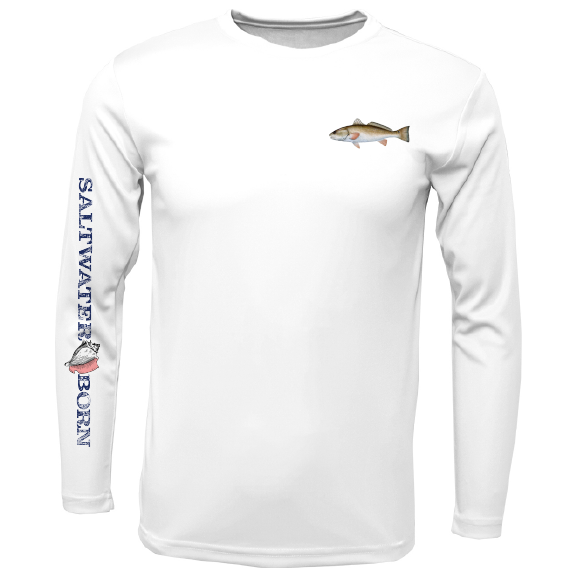 Clean Redfish Long Sleeve UPF 50+ Dry-Fit Shirt