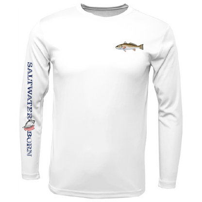 SK Redfish on Chest Long Sleeve UPF 50+ Dry-Fit Shirt