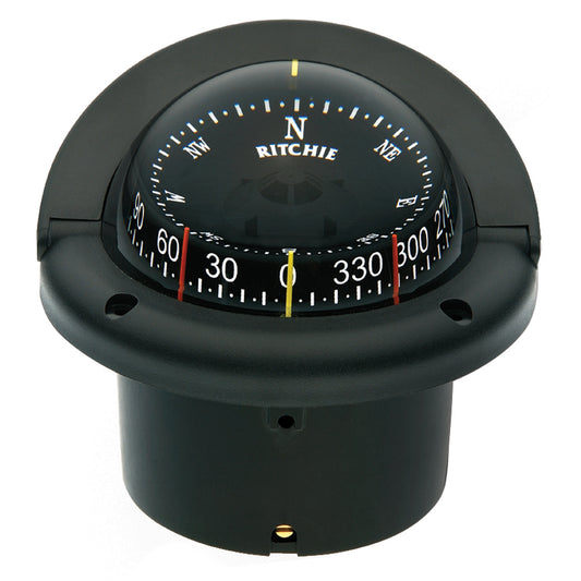 Ritchie HF-743 Helmsman Combidial Compass - Flush Mount - Black | SendIt Sailing