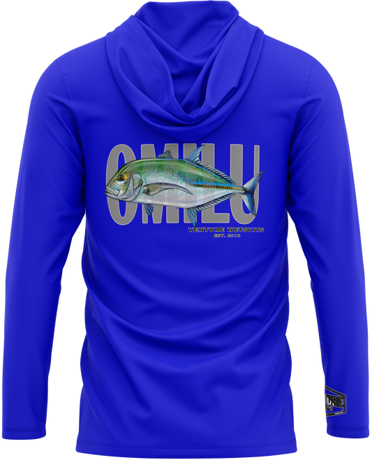 Omilu Navy Dri Fit Hoodie (Adult/Keiki)