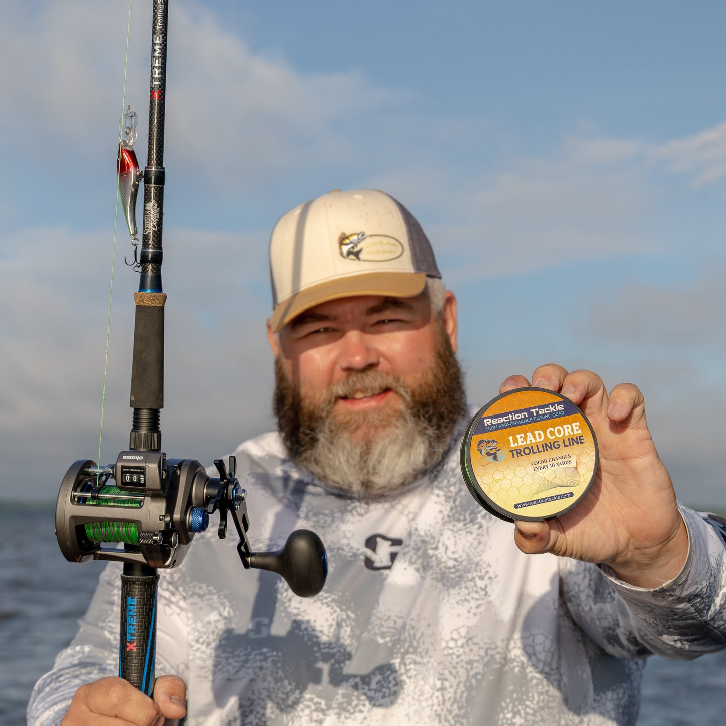 Reaction Tackle Lead Core Metered Trolling Braided Line