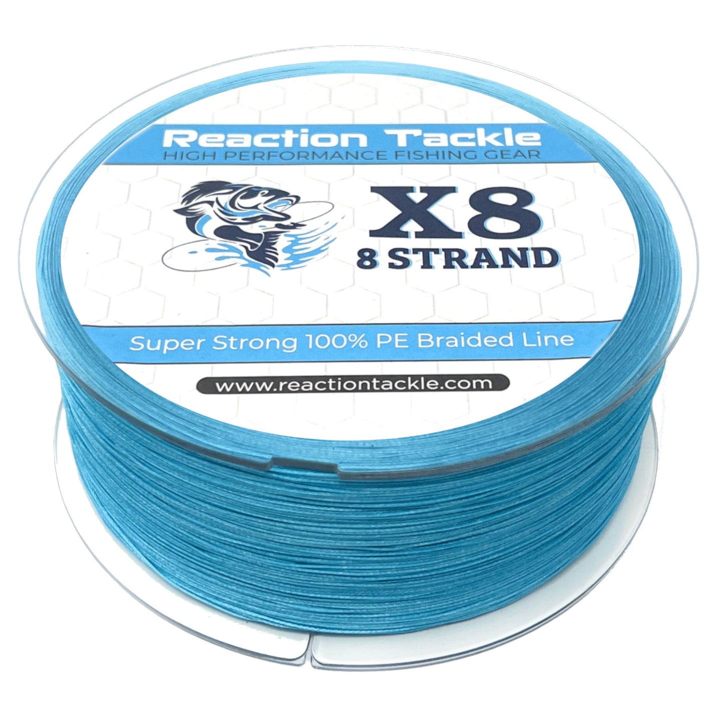 Reaction Tackle X8 Braided Fishing Line - Sea Blue 8 Strand