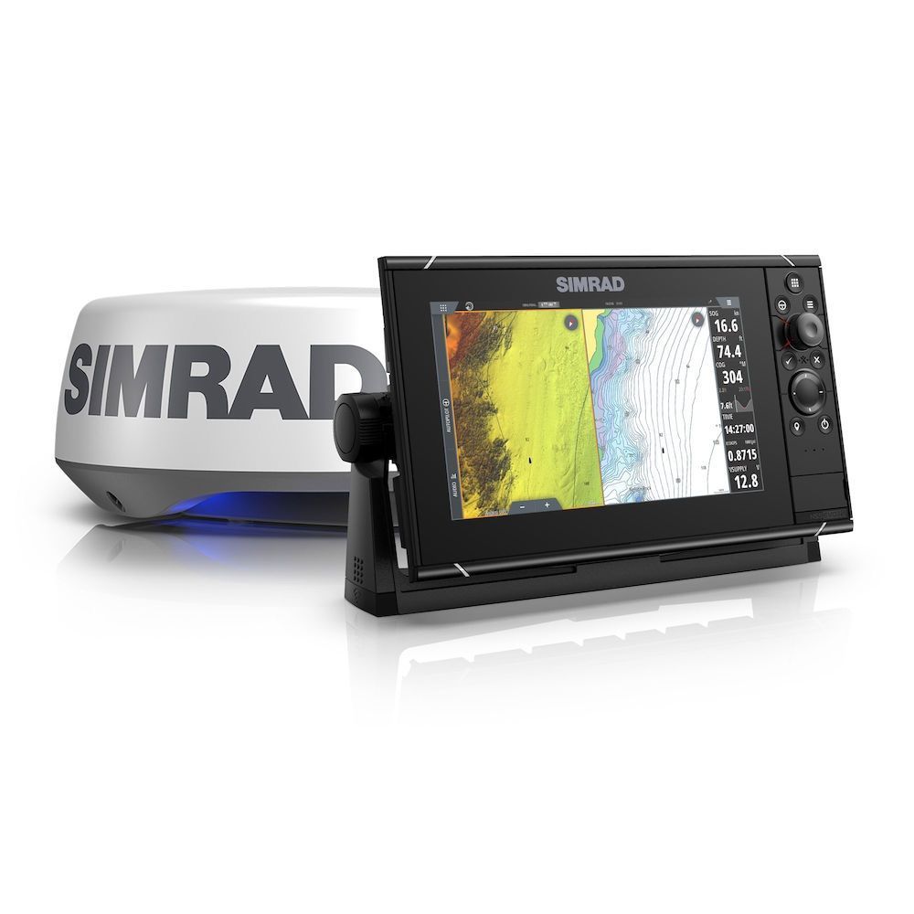 Simrad NSS12 evo3S Combo Multi-Function Chartplotter/Fishfinder Radar Bundle | SendIt Sailing