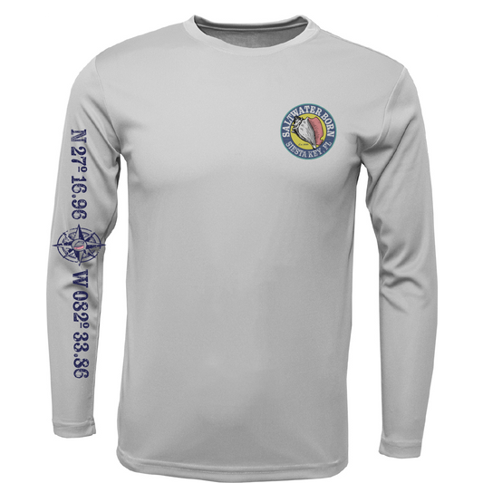Siesta Key, FL Kraken Boy's Long Sleeve UPF 50+ Dry-Fit Shirt