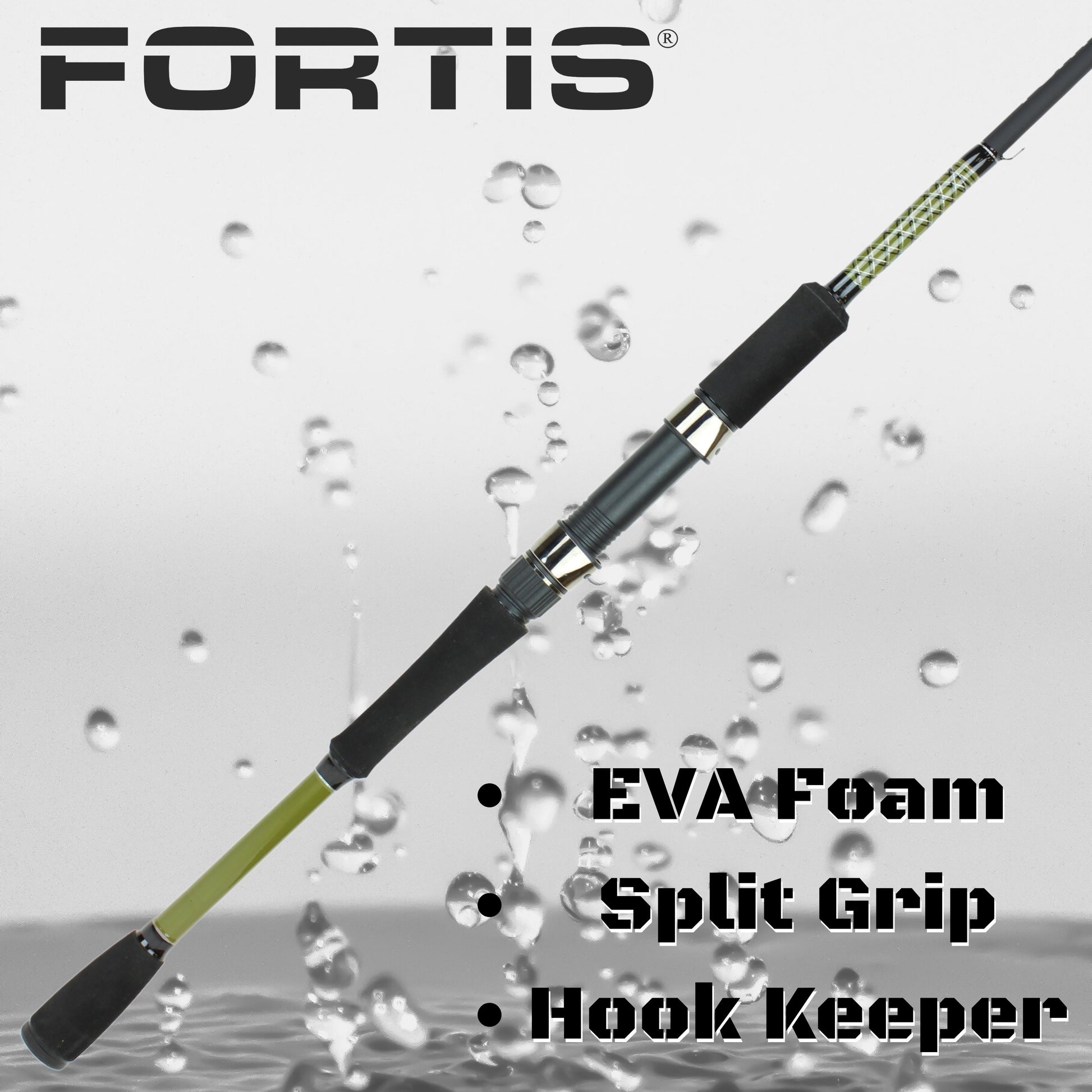 Wild Water Fly Fishing FORTIS 6ft Medium Heavy Action 1 Piece Spinning Rod | SendIt Sailing