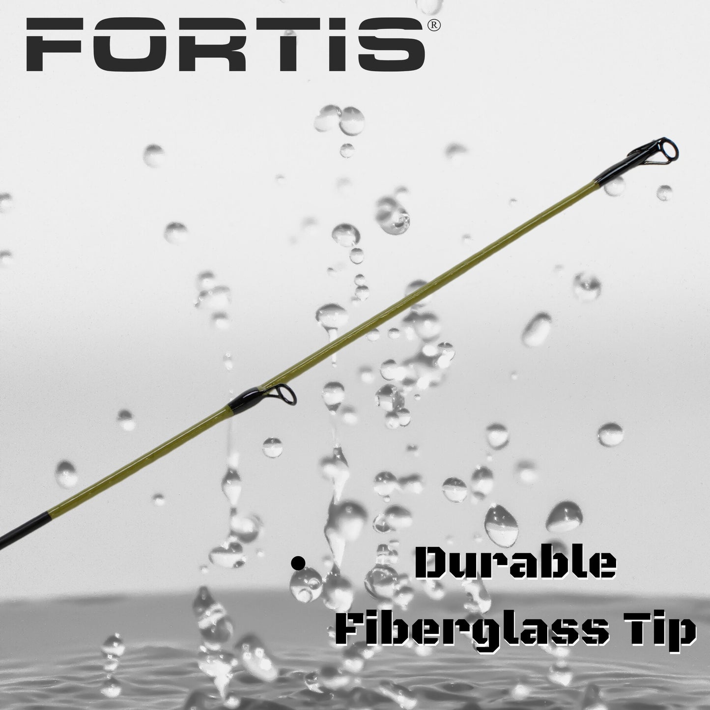 Wild Water Fly Fishing FORTIS 6ft 6in Medium Heavy Action 1 Piece Spinning Rod | SendIt Sailing