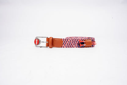 THE BRAIDED BYRD GOLF BELT ♠ Red/White/Blue