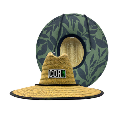 Straw Beach Lifeguard Sun Hat - Kona Green