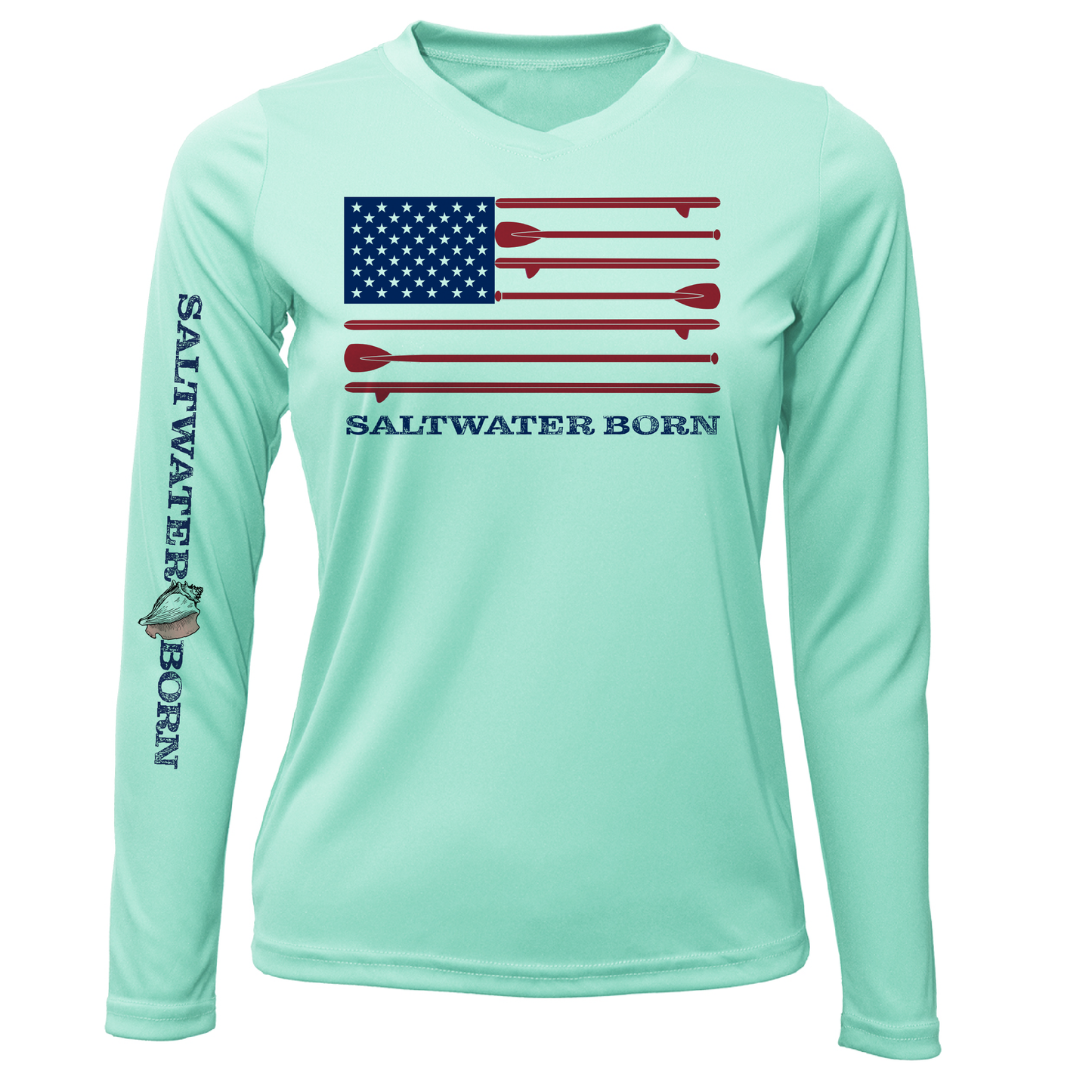 SUP Flag Long Sleeve UPF 50+ Dry-Fit Shirt