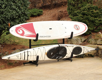 Indoor-Outdoor Freestanding Kayak Storage Rack