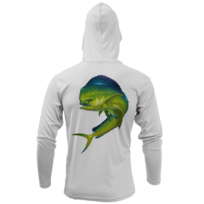 Key West, FL Action Mahi Long Sleeve UPF 50+ Dry-Fit Hoodie