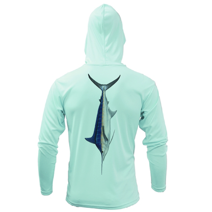 Key West, FL Marlin Long Sleeve UPF 50+ Dry-Fit Hoodie