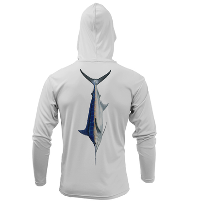 Key West, FL Marlin Long Sleeve UPF 50+ Dry-Fit Hoodie