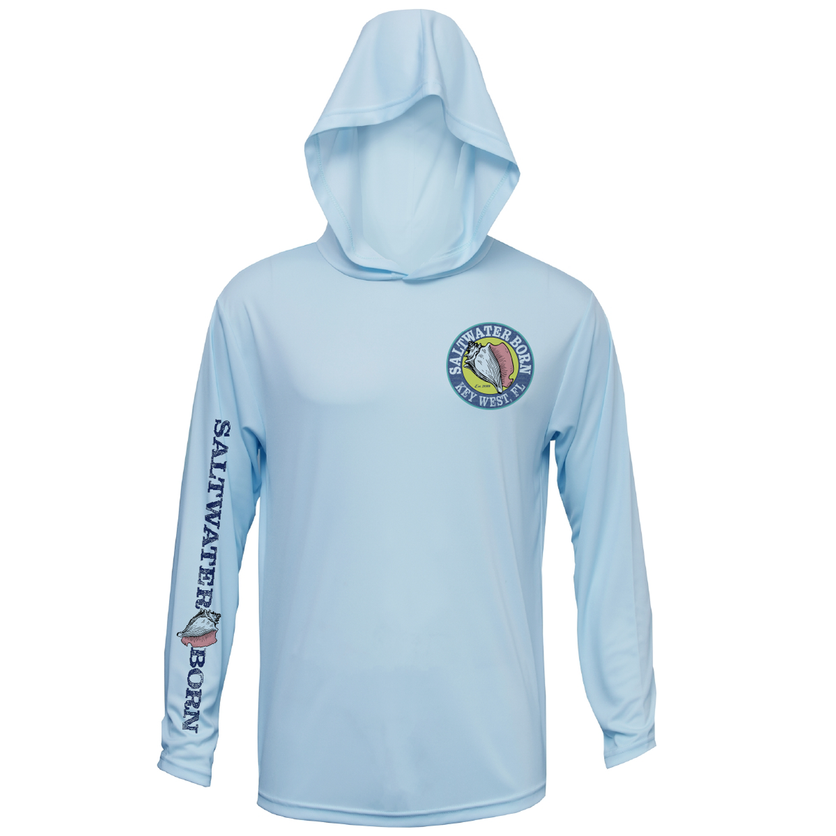 Key West, FL Seahorse Women's Long Sleeve UPF 50+ Dry-Fit Hoodie