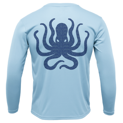 Michigan Freshwater Born Kraken Boy's Long Sleeve UPF 50+ Dry-Fit Shirt