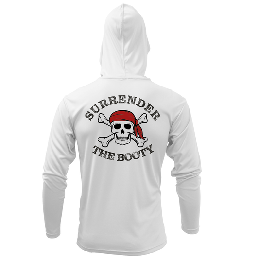 Michigan Freshwater Born "Surrender The Booty" Men's Long Sleeve UPF 50+ Dry-Fit Hoodie