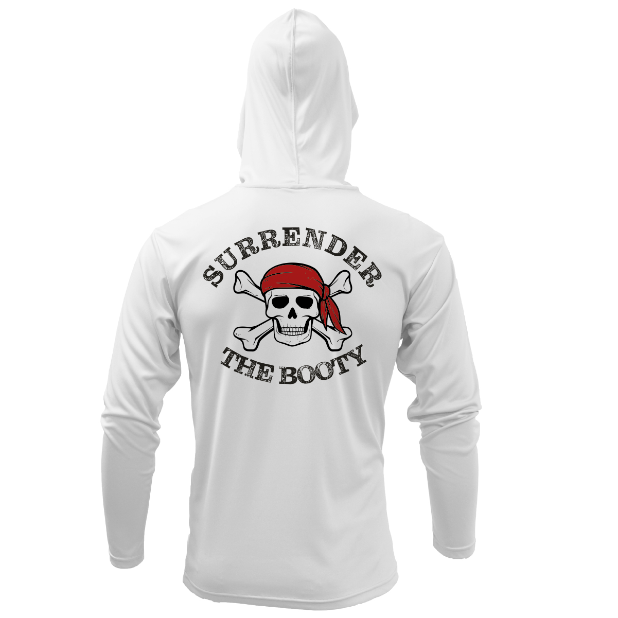 Texas Freshwater Born "Surrender The Booty" Men's Long Sleeve UPF 50+ Dry-Fit Hoodie