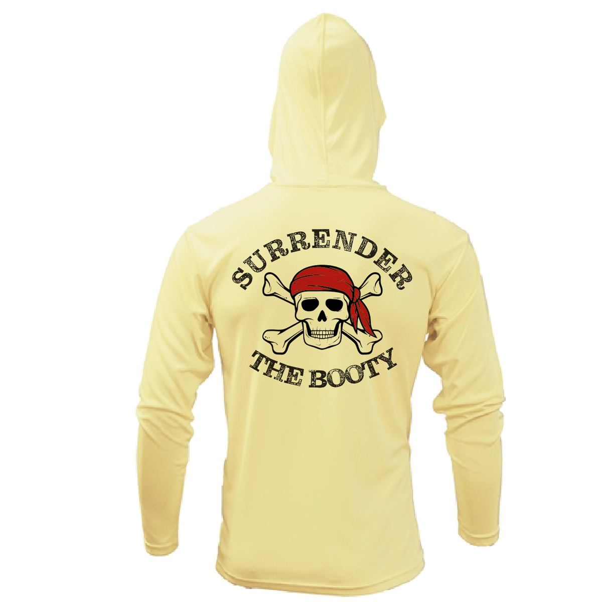 New York Freshwater Born "Surrender The Booty" Men's Long Sleeve UPF 50+ Dry-Fit Hoodie
