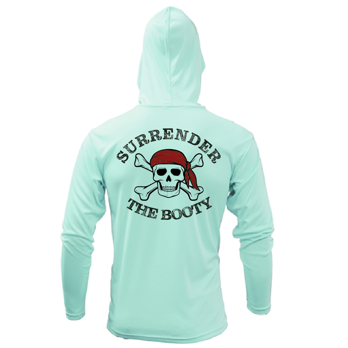New York Freshwater Born "Surrender The Booty" Men's Long Sleeve UPF 50+ Dry-Fit Hoodie