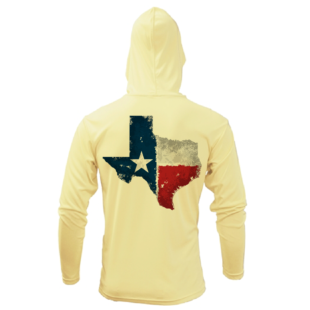 DFW State of Texas Freshwater Born Men's Long Sleeve UPF 50+ Dry-Fit Hoodie