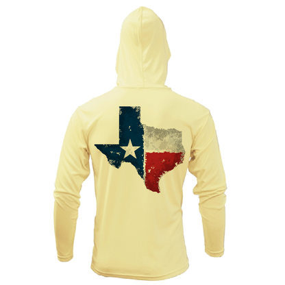 DFW State of Texas Freshwater Born Men's Long Sleeve UPF 50+ Dry-Fit Hoodie
