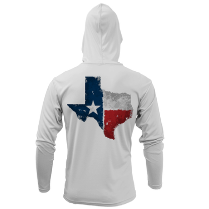 DFW State of Texas Freshwater Born Men's Long Sleeve UPF 50+ Dry-Fit Hoodie