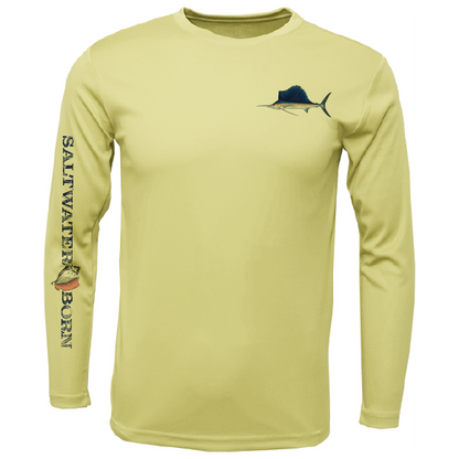 Clean Sailfish Long Sleeve UPF 50+ Dry-Fit Shirt