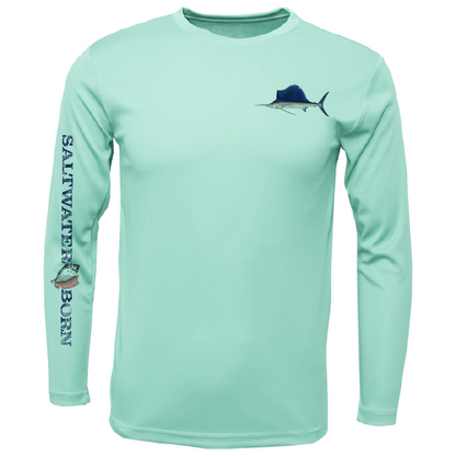 SK Sailfish on Chest Long Sleeve UPF 50+ Dry-Fit Shirt