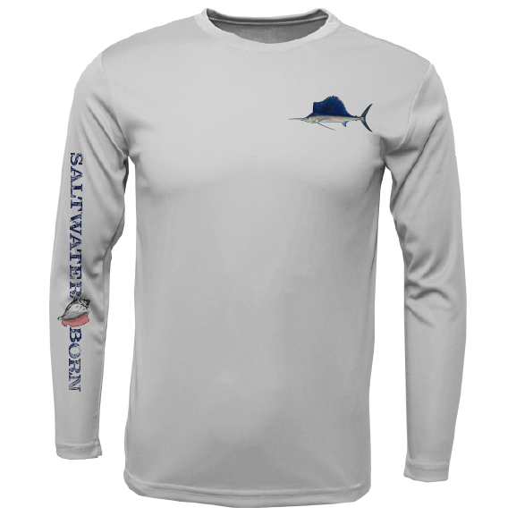 Clean Sailfish Long Sleeve UPF 50+ Dry-Fit Shirt