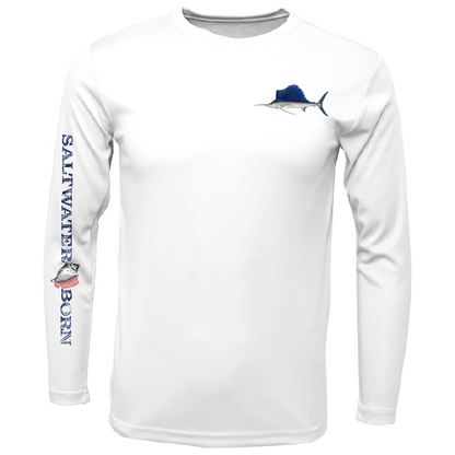 Sailfish on Chest Long Sleeve UPF 50+ Dry-Fit Shirt