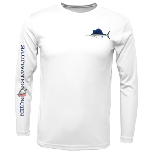 SK Sailfish on Chest Long Sleeve UPF 50+ Dry-Fit Shirt