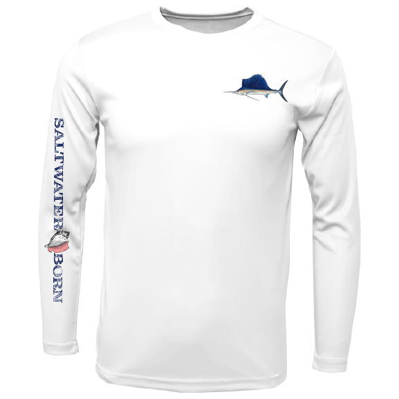 Clean Sailfish Long Sleeve UPF 50+ Dry-Fit Shirt