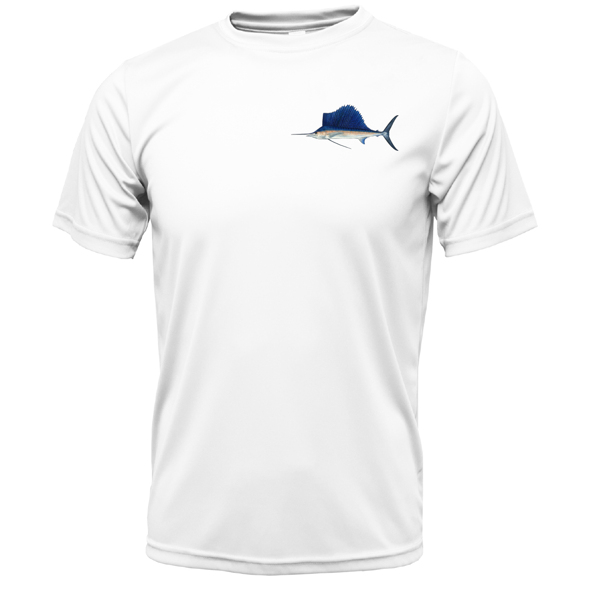 Key West, FL Sailfish on Chest Short Sleeve UPF 50+ Dry-Fit Shirt