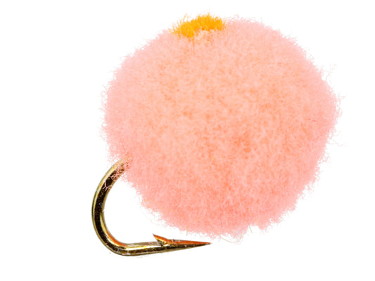 Wild Water Fly Fishing Salmon Egg with Orange Spot, Size 12 (Qty 6) | SendIt Sailing