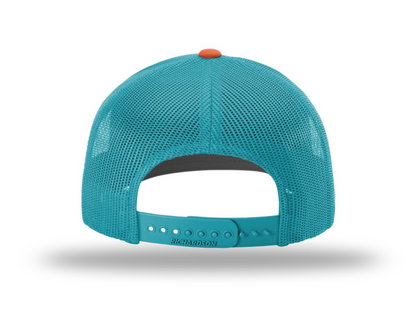 Orange Diamond Head Trucker