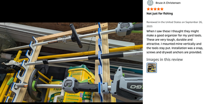 Made in the USA Fishing Rod Rack | Wall or Ceiling Mounted