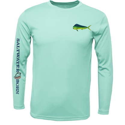 SK Mahi on Chest Long Sleeve UPF 50+ Dry-Fit Shirt