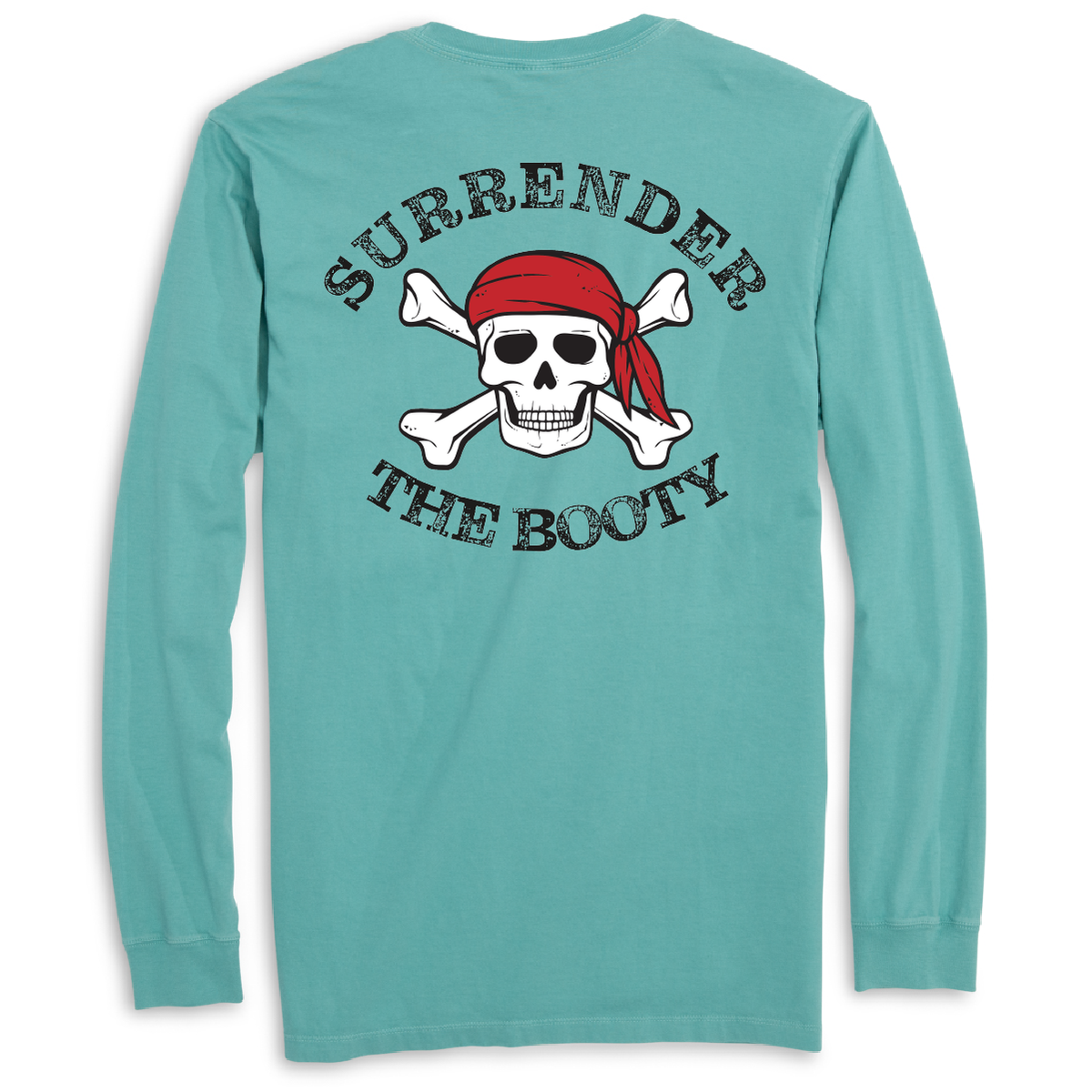 New York Freshwater Born "Surrender The Booty" Men's Cotton Long Sleeve Shirt