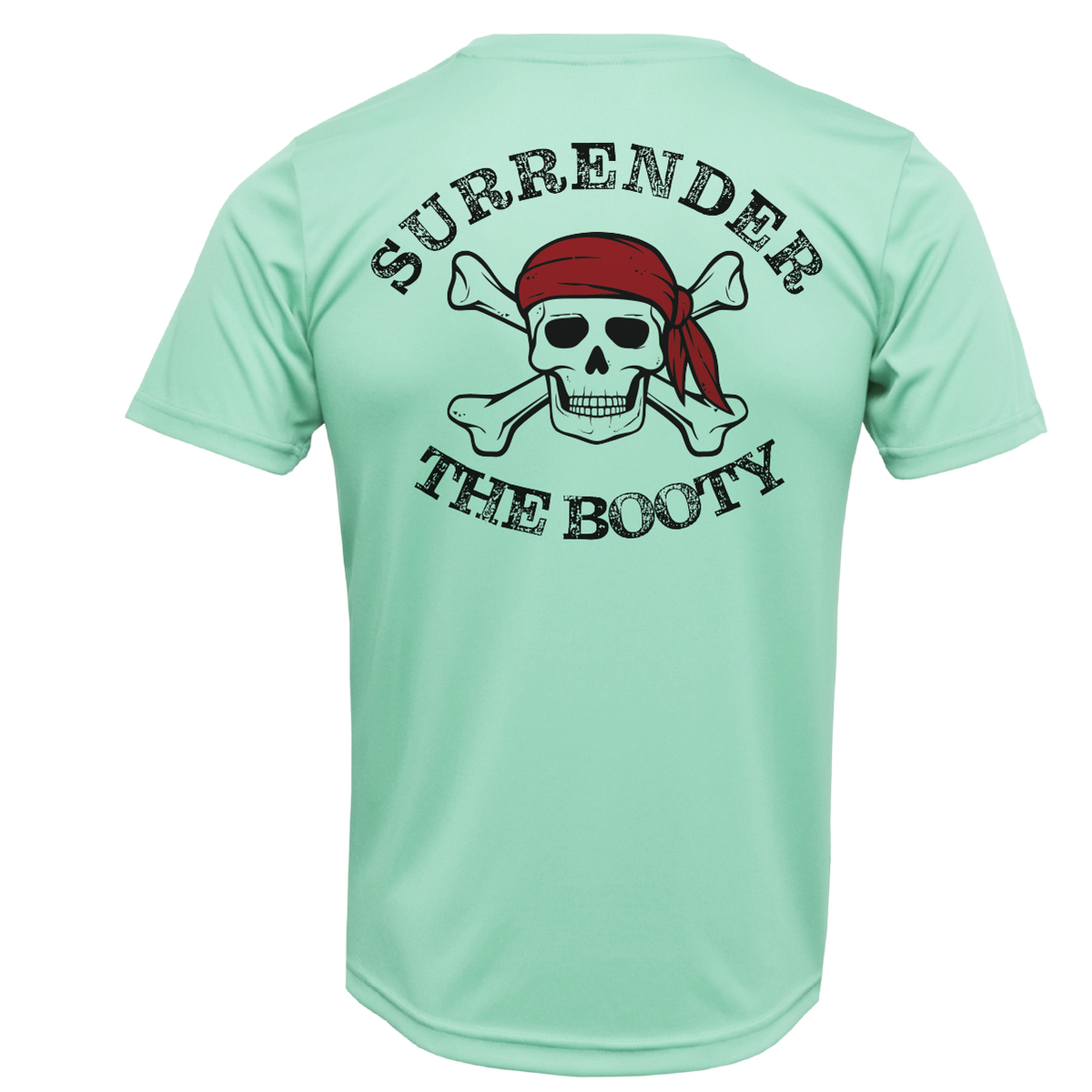 New York Freshwater Born "Surrender The Booty" Men's Short Sleeve UPF 50+ Dry-Fit Shirt