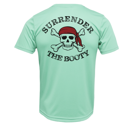 New York Freshwater Born "Surrender The Booty" Men's Short Sleeve UPF 50+ Dry-Fit Shirt
