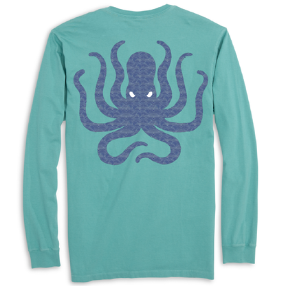 New York Freshwater Born Kraken Men's Cotton Long Sleeve Shirt
