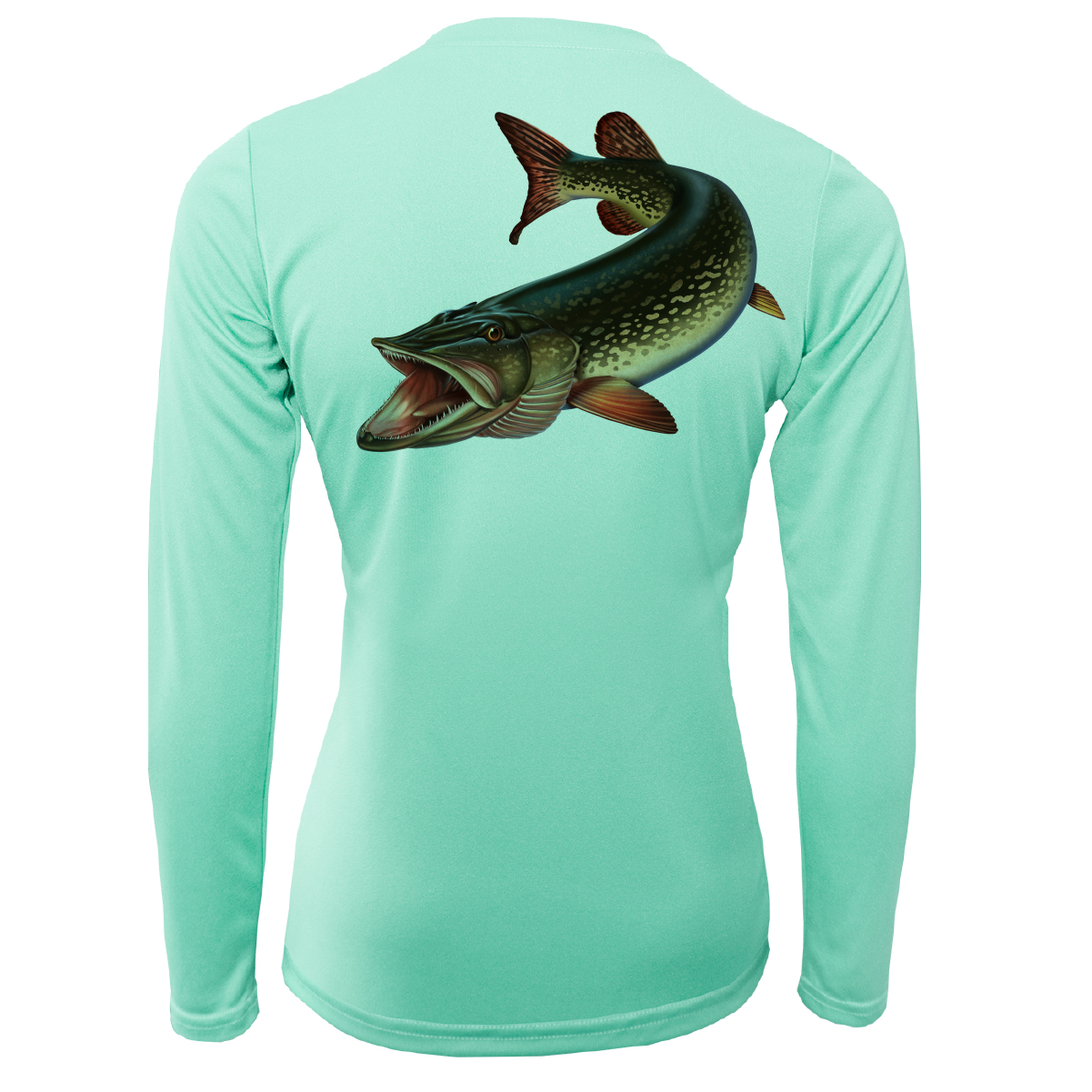 Michigan Freshwater Born Pike Women's Long Sleeve UPF 50+ Dry-Fit Shirt