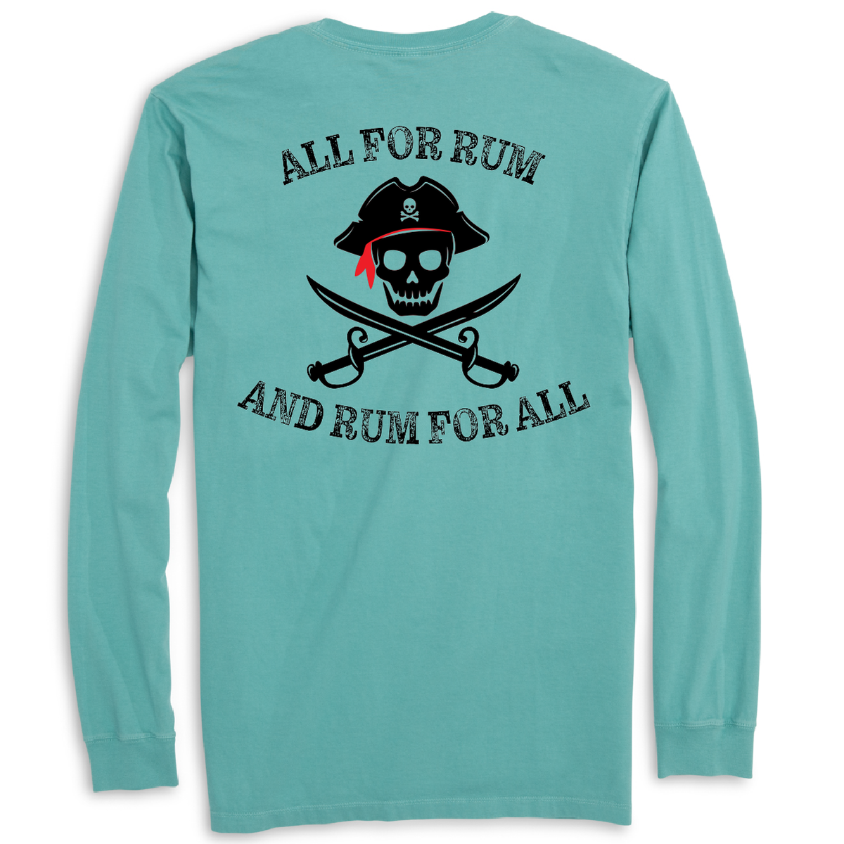 New York Freshwater Born "All For Rum and Rum For All" Men's Cotton Long Sleeve Shirt